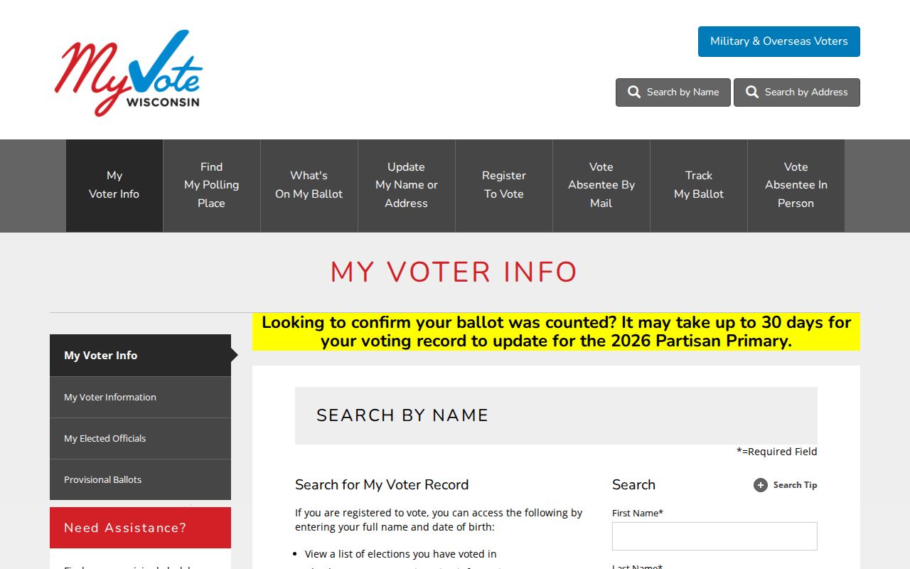 Brown County residents directory MyVote lookup