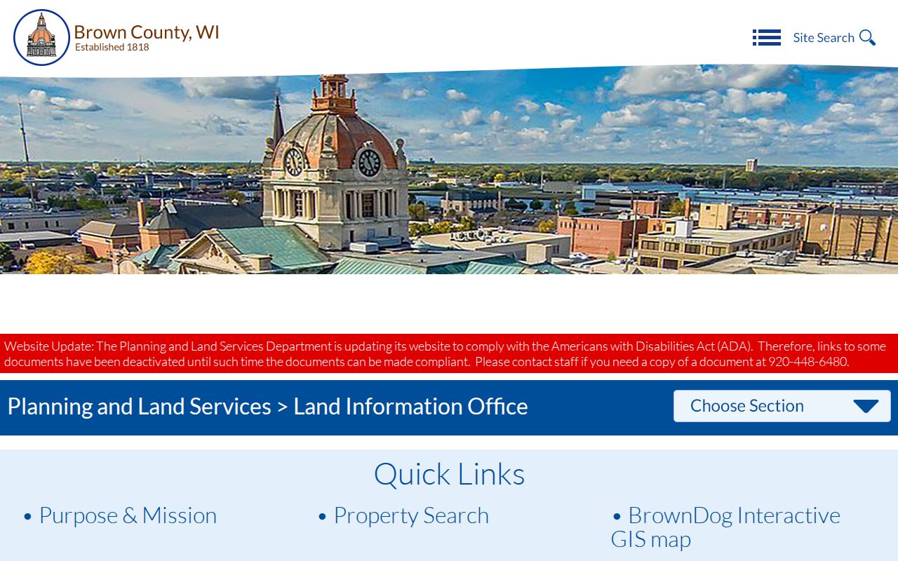 Brown County residents directory GIS record resources